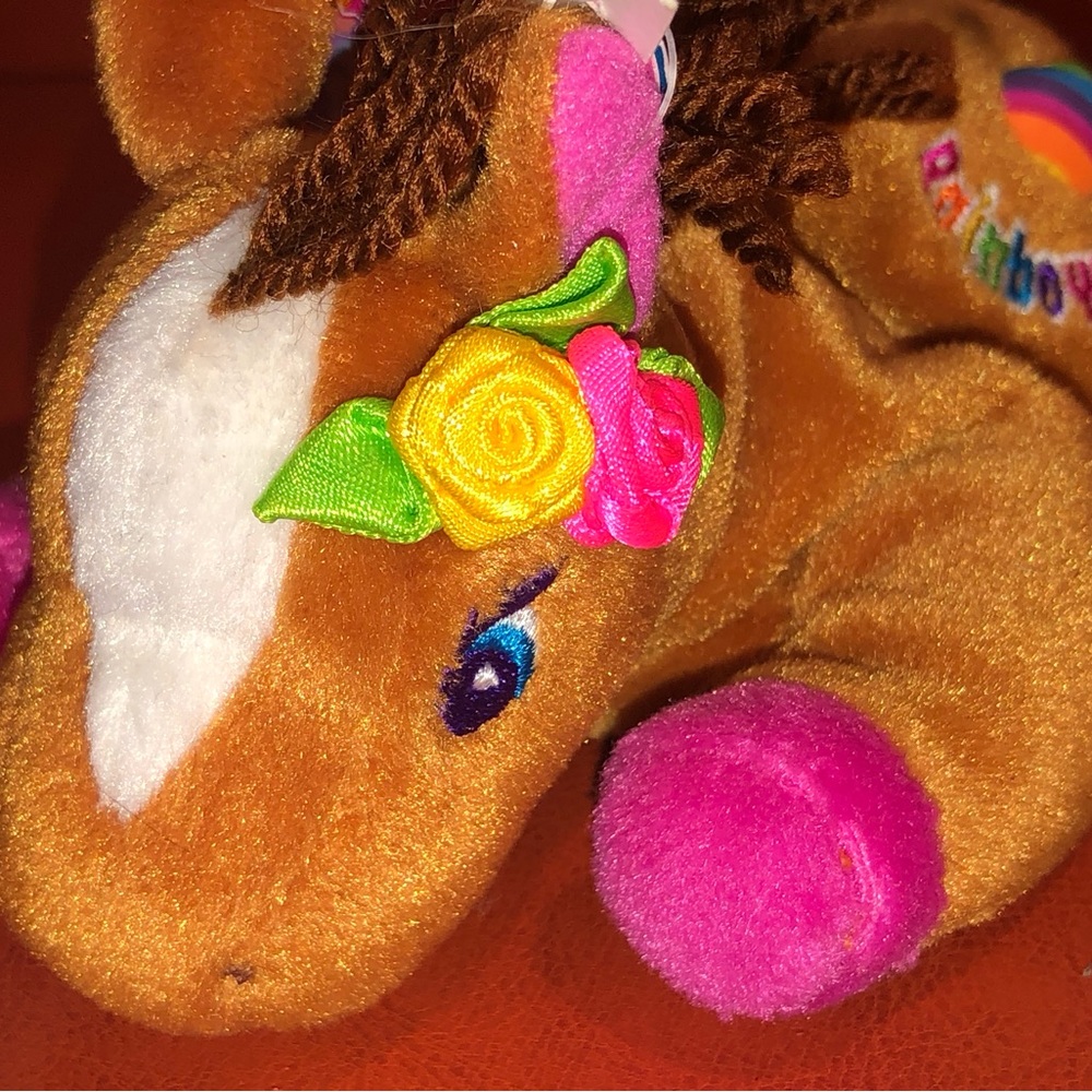 Vintage 1998 Lisa Frank Fantastic World Beanie Rainbow Chaser